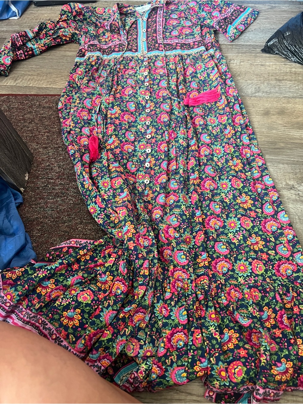 Natural life floral maxi dress size small - Picture 5 of 15